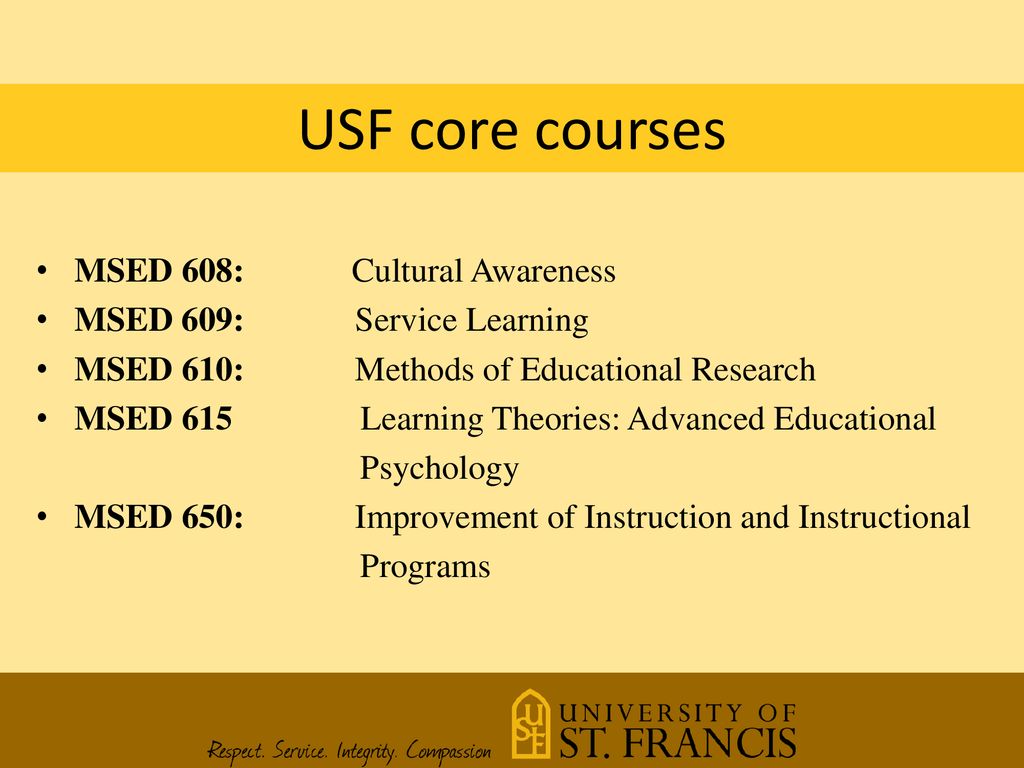 University of St. Francis - ppt download