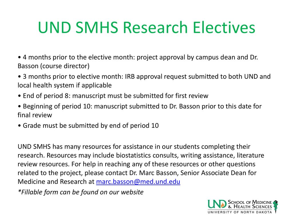 Und Smhs 2025 Calendar