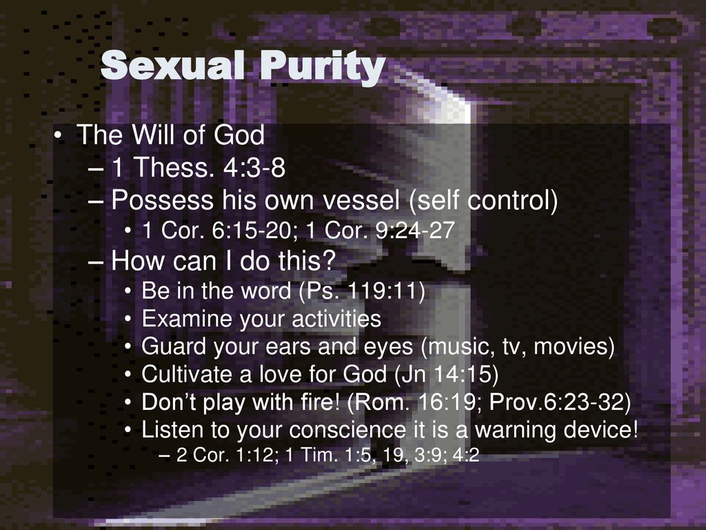 Sexual Purity An Old Cure to Today's Temptations. - ppt download