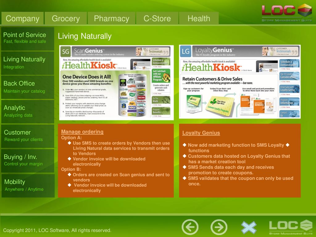 Health Store Vertical. - ppt download