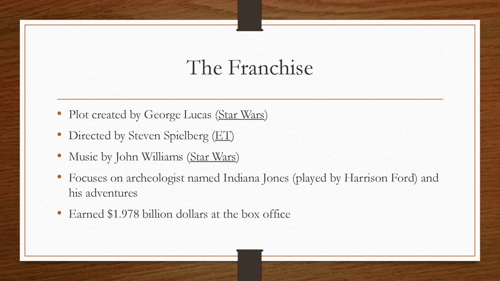 The Franchise Plot created by George Lucas (Star Wars)