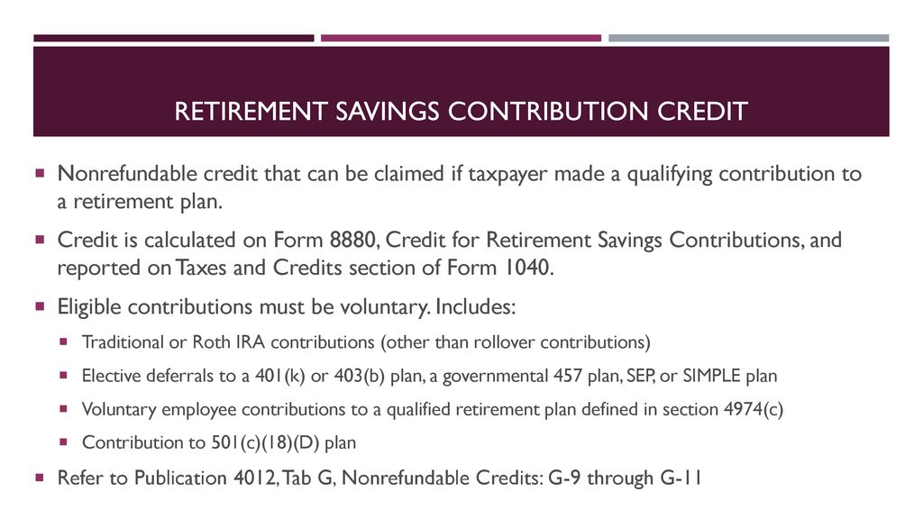 Miscellaneous credits ppt download