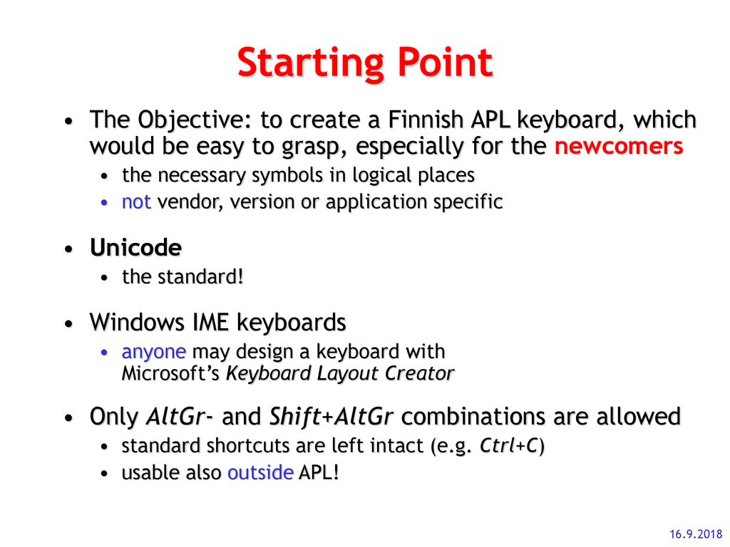 The Path To The New Finnish Apl Keyboard Ppt Download