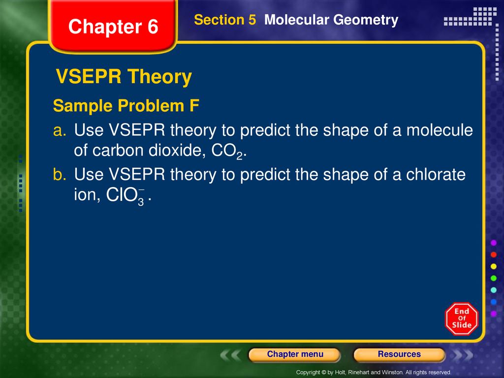 Chapter 6 Molecular Geometry Ppt Download