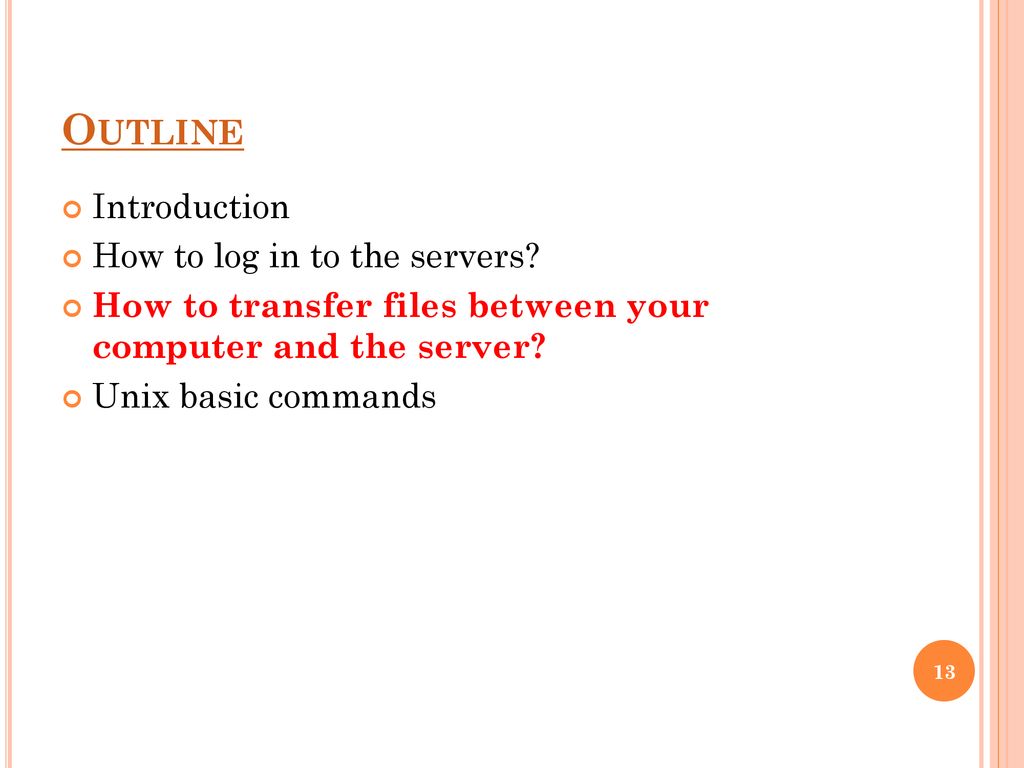 Tutorial of Unix Commands - ppt download