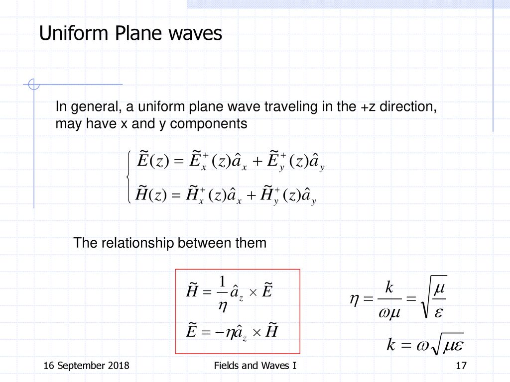 Fields And Waves I Lecture K A Connor Y Marechal Ppt Download