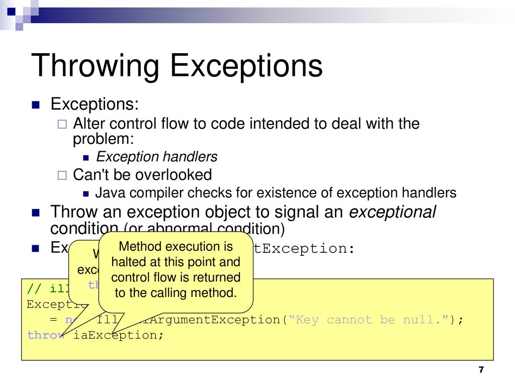 CSE 501N Fall ’09 17 Exception Handling ppt download