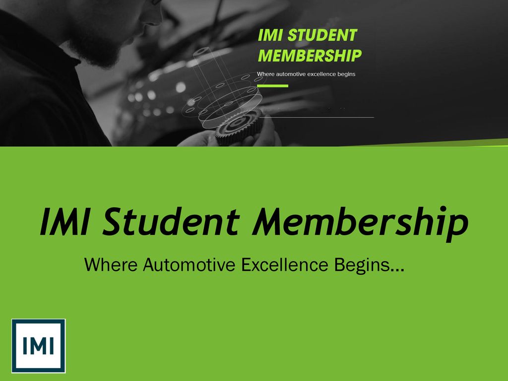 IMI Student Membership