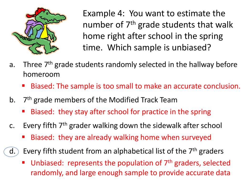 Biased and Unbiased Sampling and Populations - ppt download