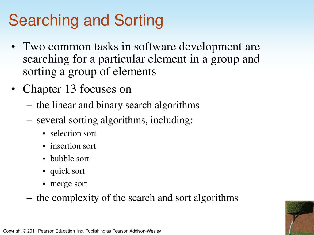 Chapter 13: Searching and Sorting - ppt download
