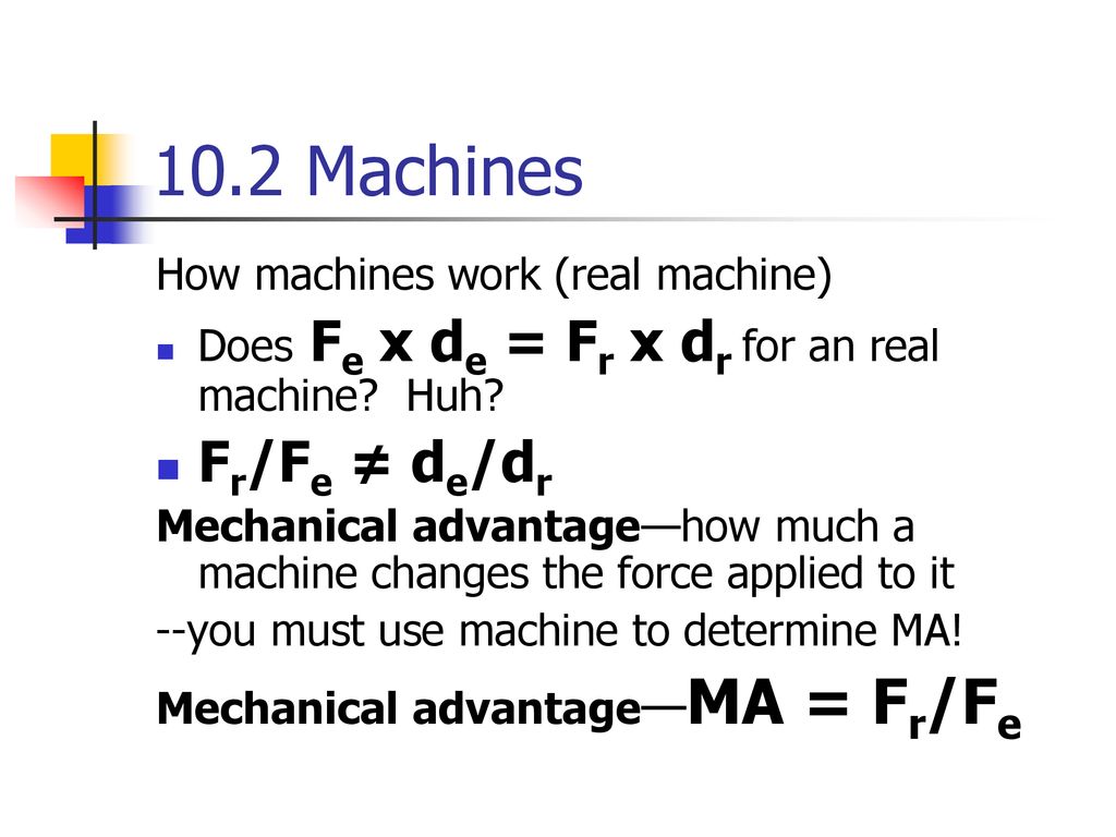 Chapter 10 Work Energy And Simple Machines Ppt Download