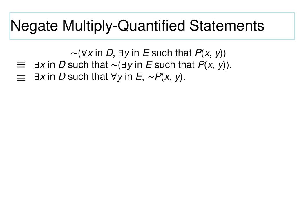 Chapter 3 The Logic Of Quantified Statements Ppt Download