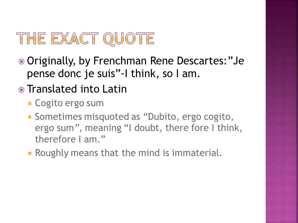 Rene Descartes Mind Over Matter Philosophy And The Likes Ppt Download