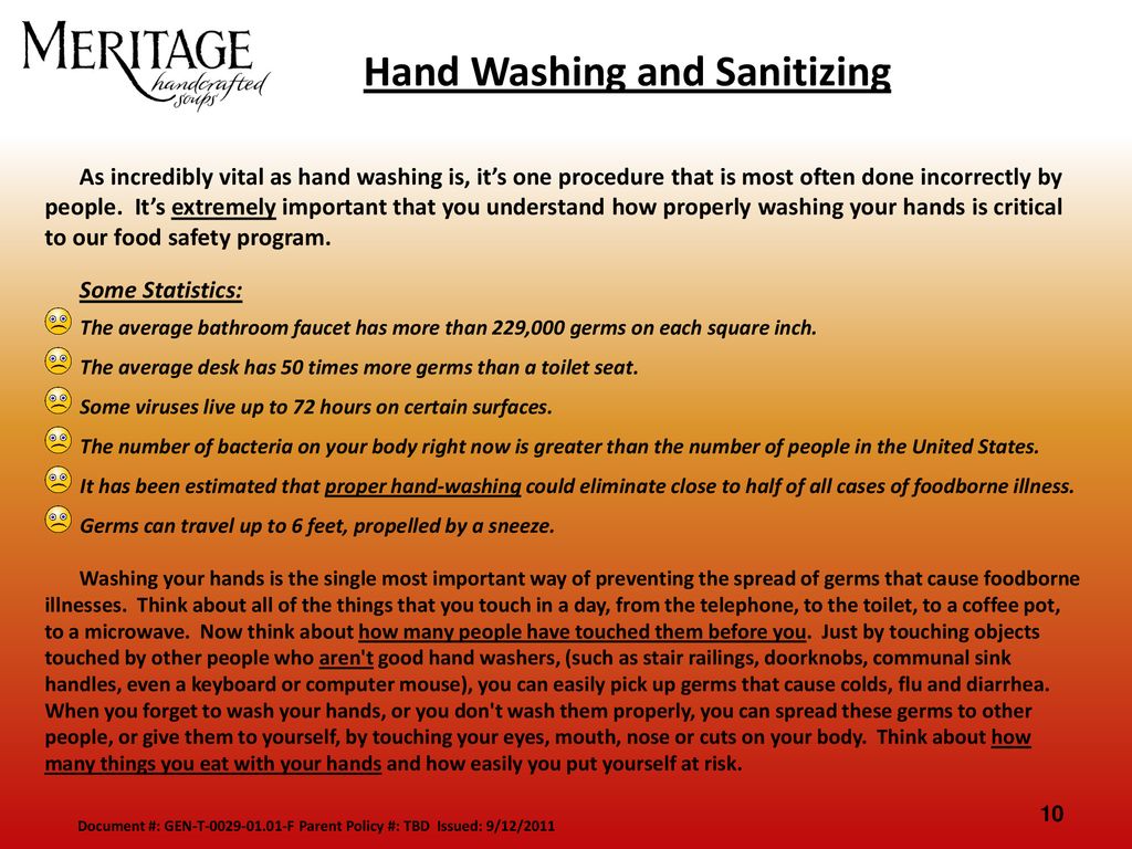 Proper Hand Washing Policy for Restaurants