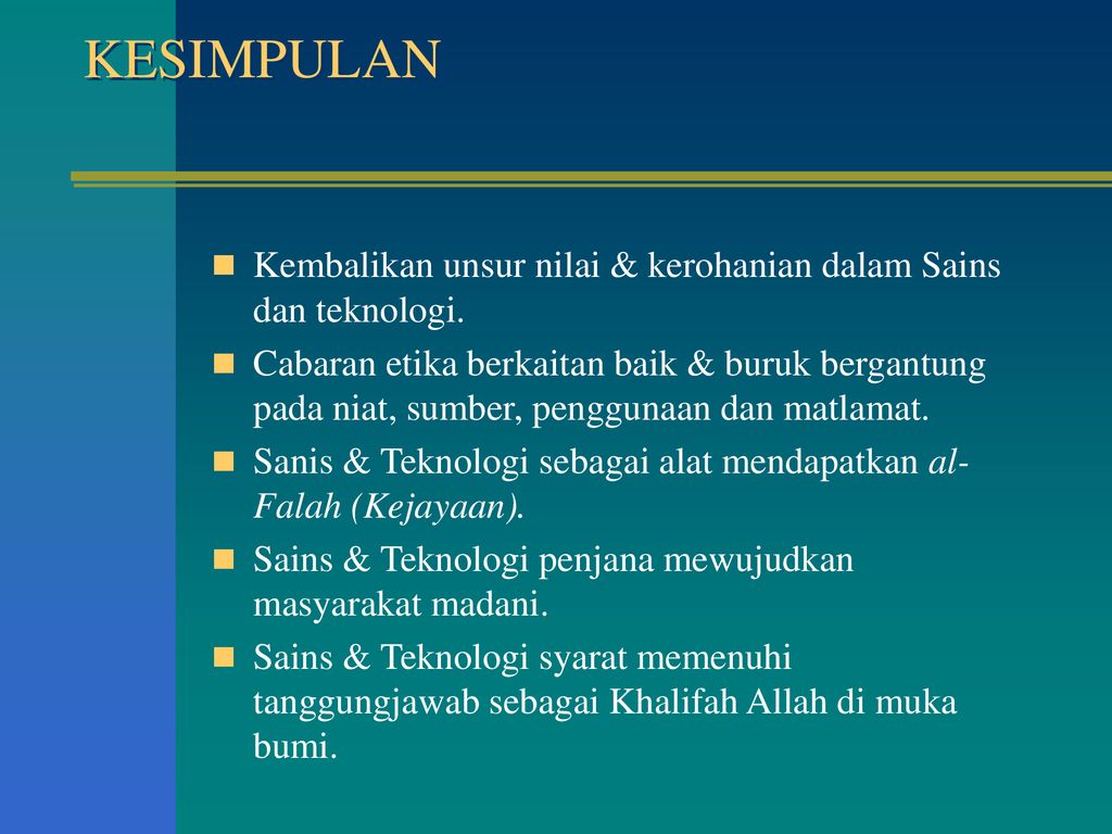 Peranan Al Quran Sebagai Sumber Utama Bidangn Sains Teknologi Kejuteraan