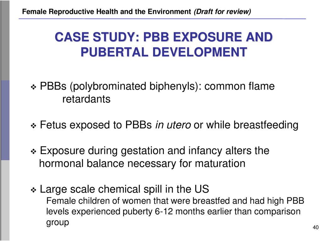 FEMALE REPRODUCTIVE HEALTH AND THE ENVIRONMENT - Ppt Download