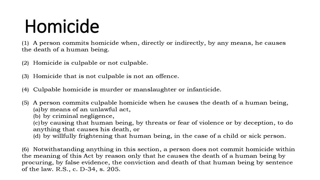 define culpable homicide