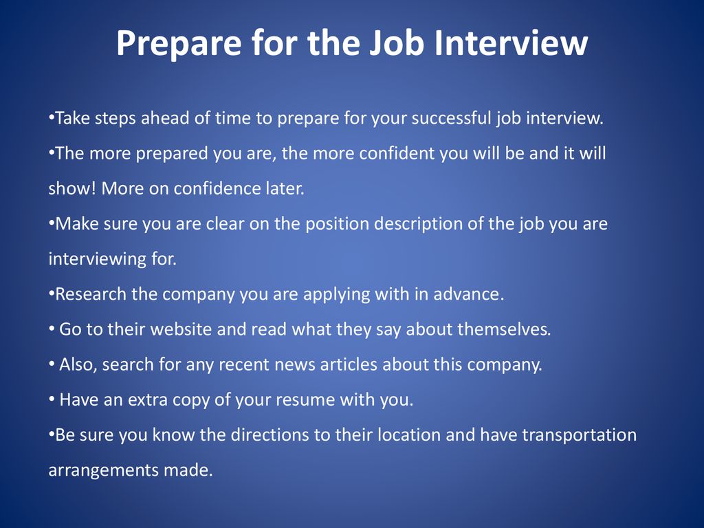 How to Pass a Job Interview Successfully – Career Centre – HSE