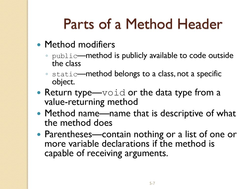Methods. - ppt download