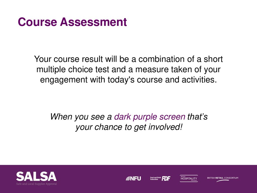 When you see a dark purple screen that’s your chance to get involved!