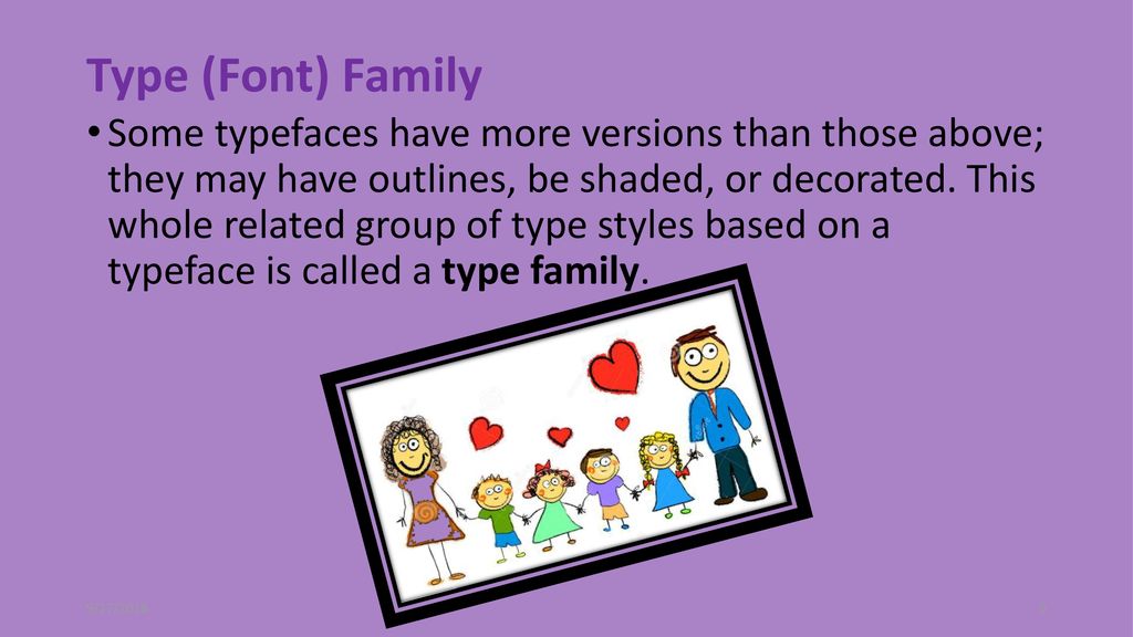 Type (Font) Family