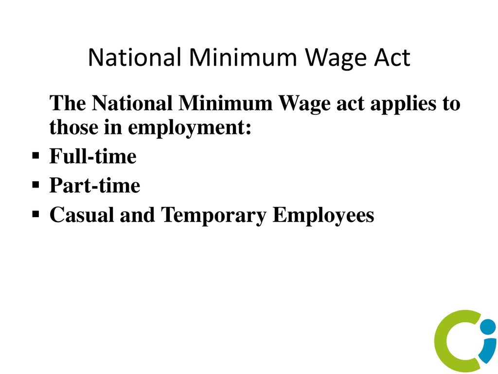 National Minimum Wage Act