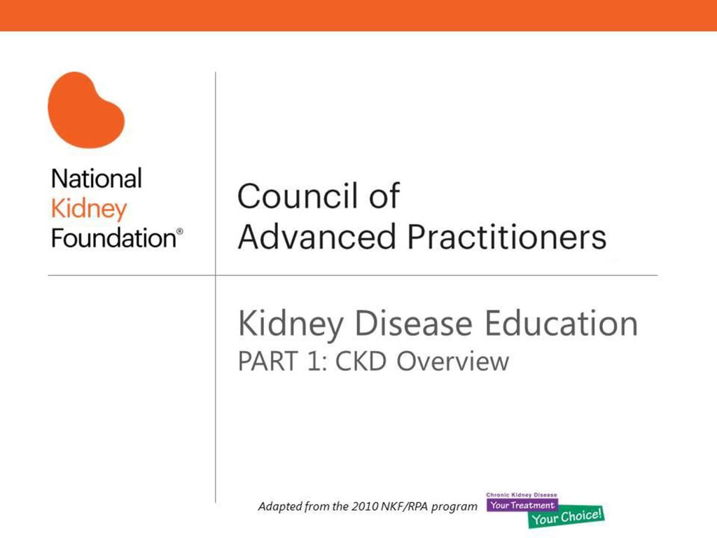 This Is An Educational Program Created By The National Kidney