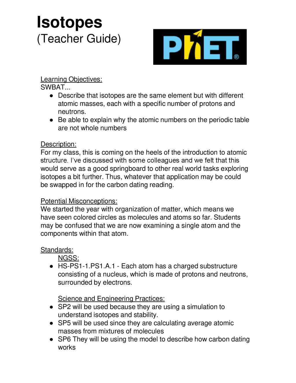 Isotopes teacher guide ppt download