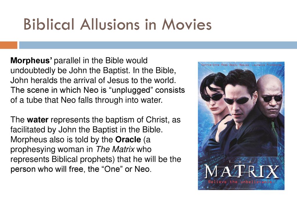 bible allusions in movies