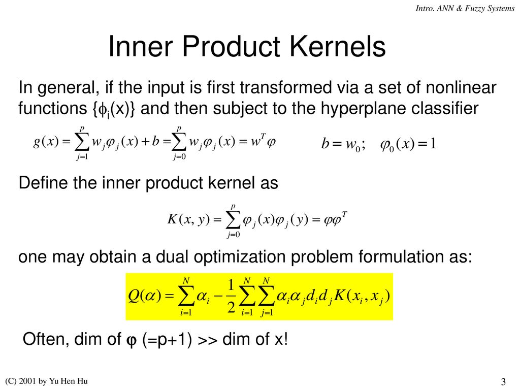 Lecture 19 svm iii kernel formulation ppt download