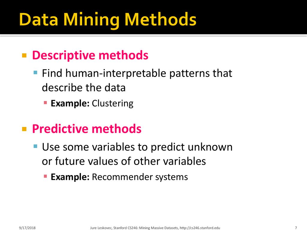 CS246:Mining Massive Datasets Intro & MapReduce - ppt download