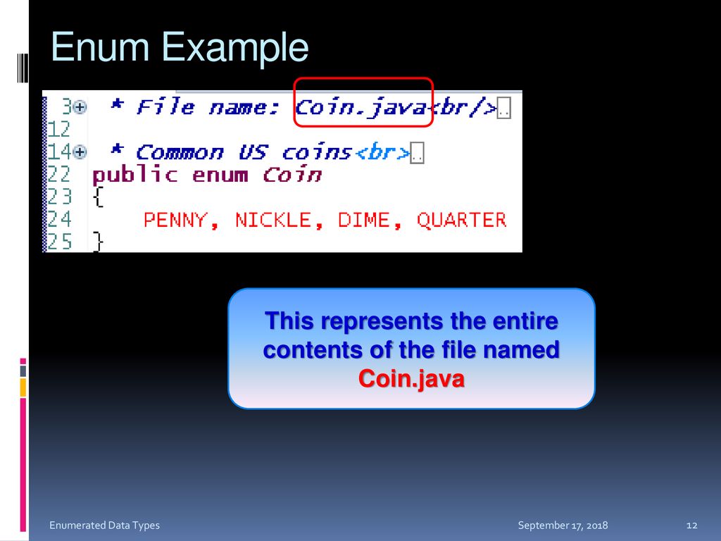 Enumerated DATA Types Enum Types Enumerated Data Types - ppt download