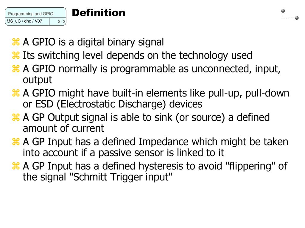 Programming Microcontroller GPIO – General Purpose Input/Output - ppt ...