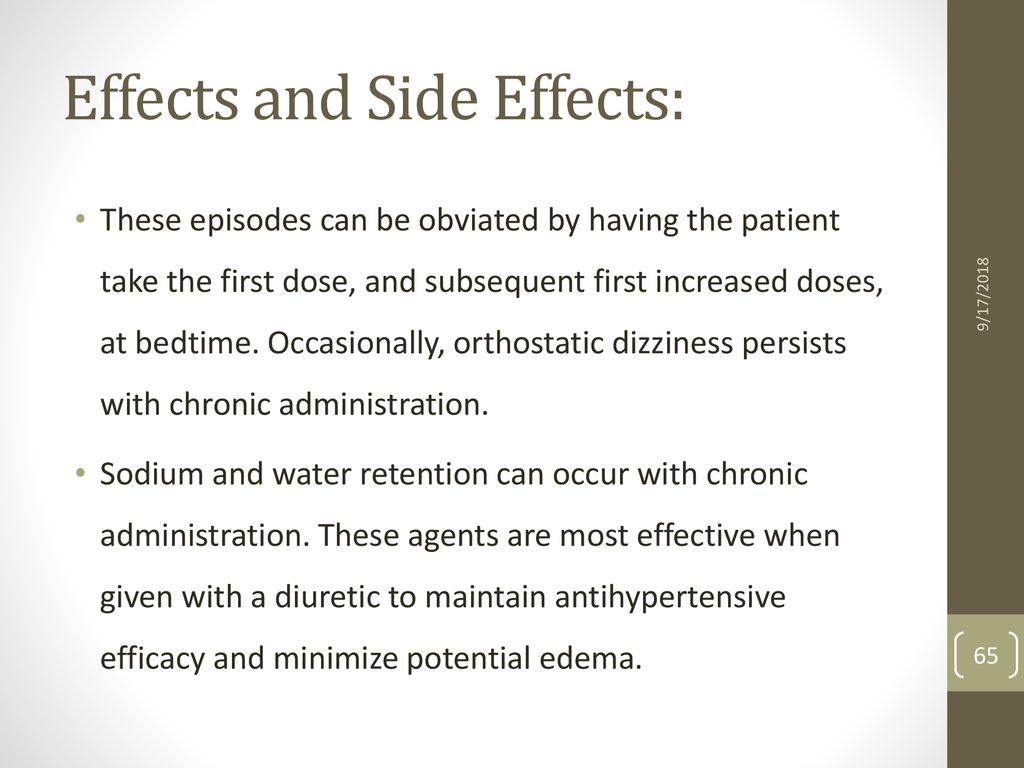 DrKnowledge - AntiHypertensive Side effects