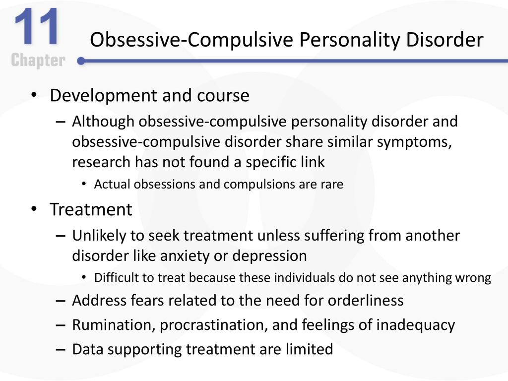 Personality obsessive disorder test compulsive A Comparison