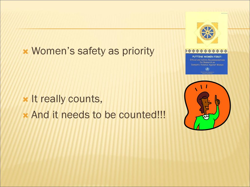 Women’s safety as priority