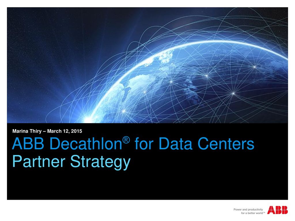 ABB Decathlon® for Data Centers Partner Strategy