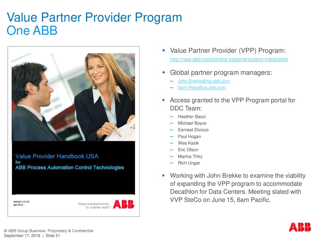 Value Partner Provider Program