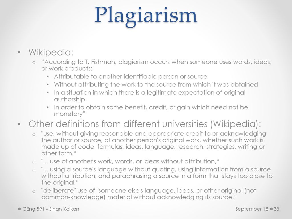 Plagiarism - Wikipedia