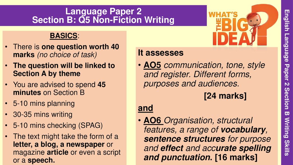 Paper 2 Question 5 / Aqa English Language Paper 2 Question 5 Exam Preparation By Ecpublishing : The industry can increase) to writing | sample paper 2.