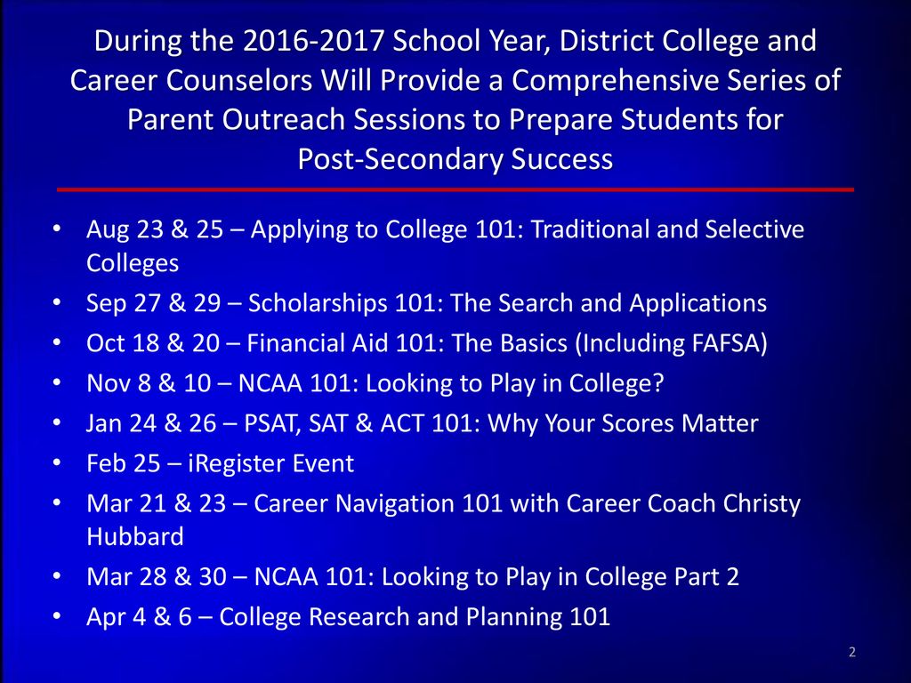 Parent Outreach Activities - ppt download