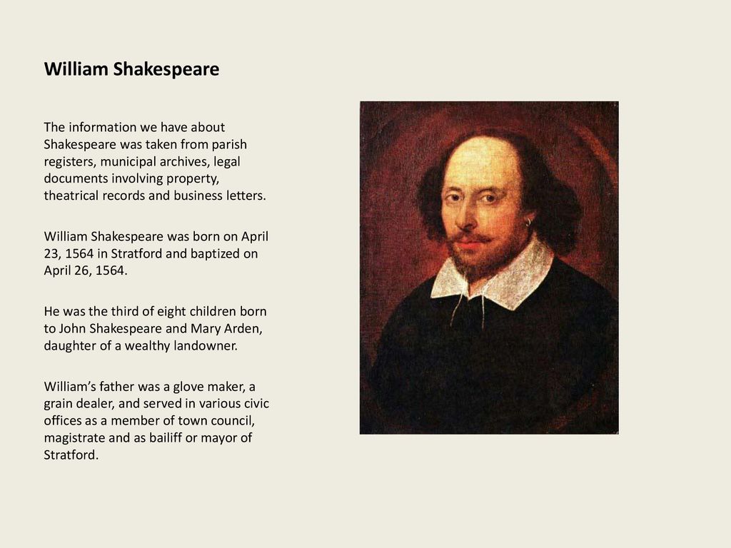 william shakespeare biography for students