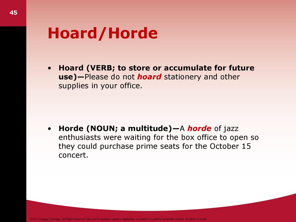 Commonly confused words: hoard and horde - Apostrophes, Etc.