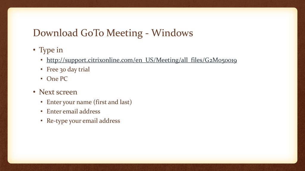 Download GoTo Meeting - Windows