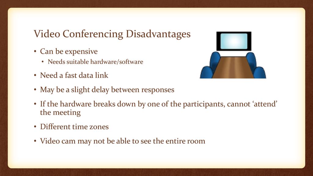 Video Conferencing Disadvantages