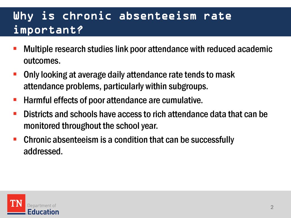 Why is chronic absenteeism rate important