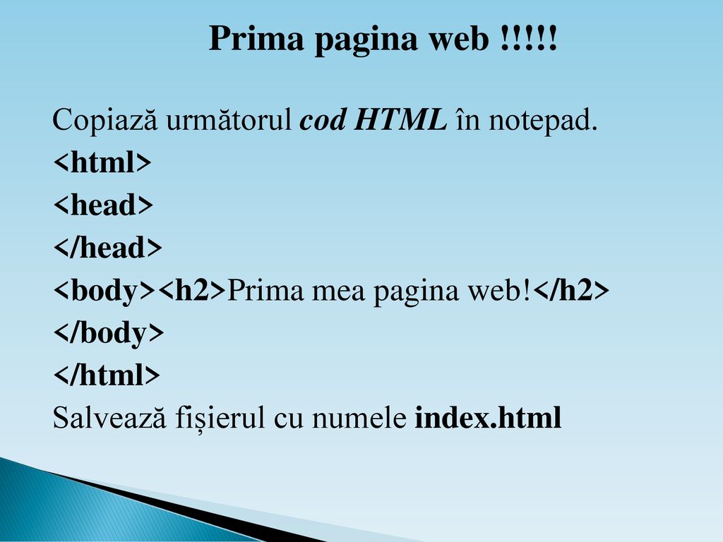 Ce este HTML Html sau HyperText Markup Language este unul dintre cele mai  vechi limbaje de programare web. Acesta stă la baza creării unui site web.  - ppt download