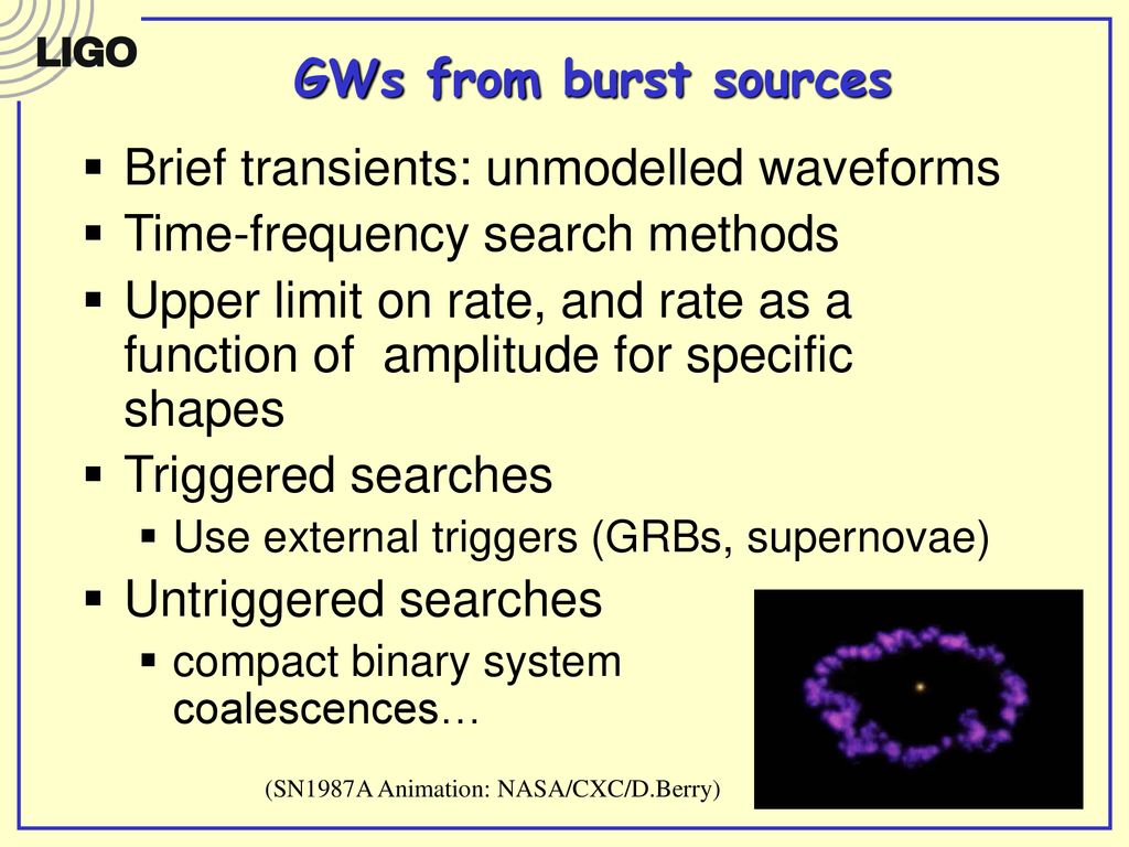 Detection of gravitational waves with interferometers ppt download