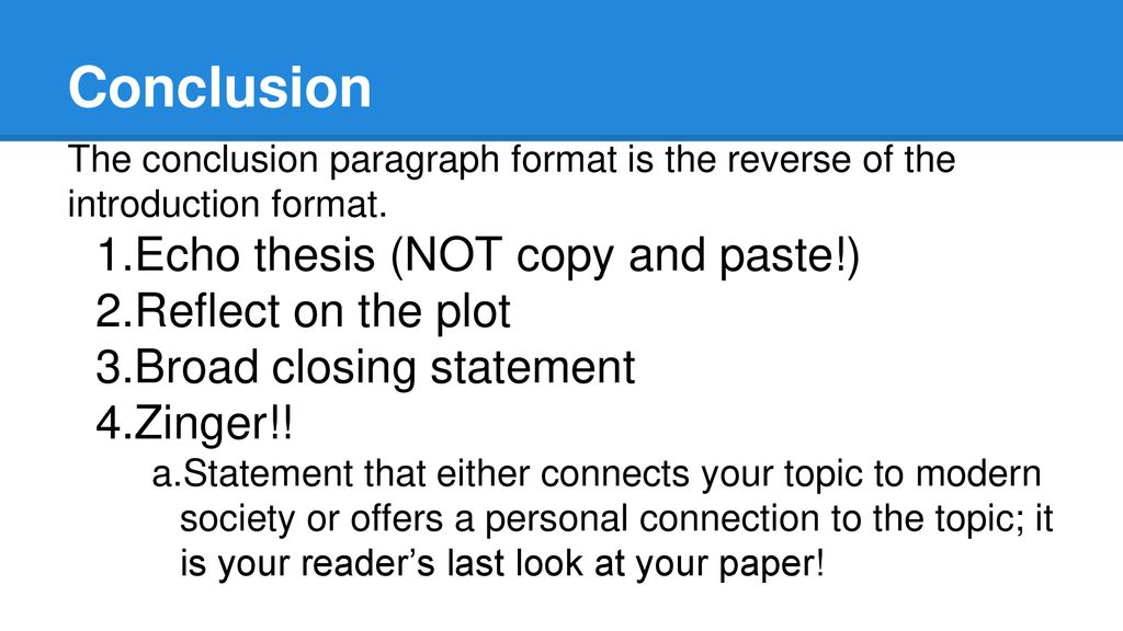 what is a thesis echo