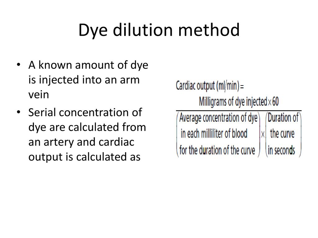 Dye Dilution